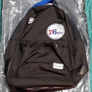 Herschel Supply Company Black Backpack with 76ers Logo